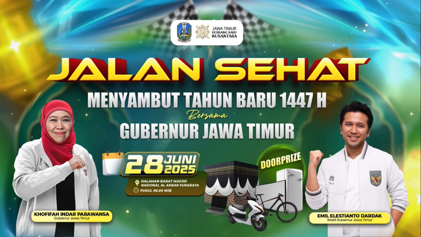 JALAN SEHAT MENYAMBUT TAHUN BARU 1447 H BERSAMA GUBERNUR JAWA TIMUR